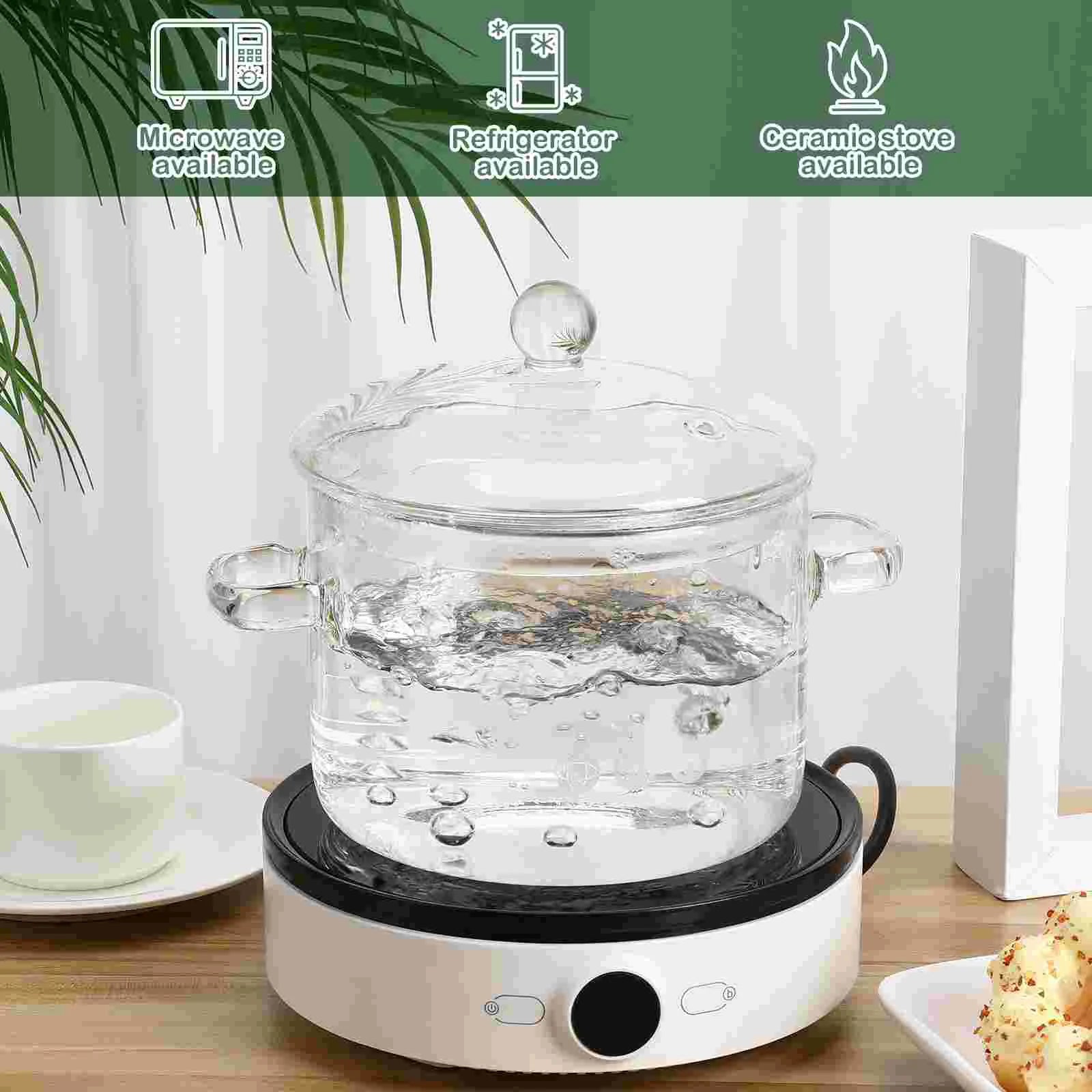 Olla de Vidrio de borosilicato alto 1900 ml: Resistencia y Elegancia para tu cocina 🍃🍃